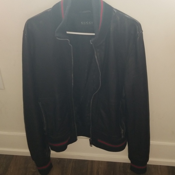 gucci leather jacket price